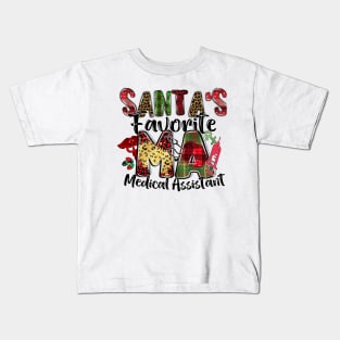 Santa's Favorite Medical Assistant Kids T-Shirt